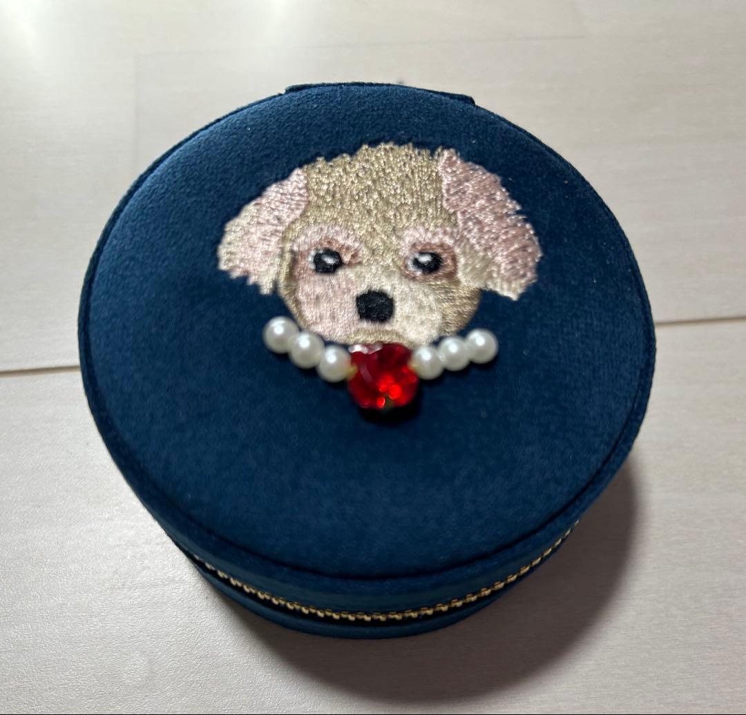 新品　MR.＆MRS.CHIEF ジュエリーケース　トイプードル　ネイビー