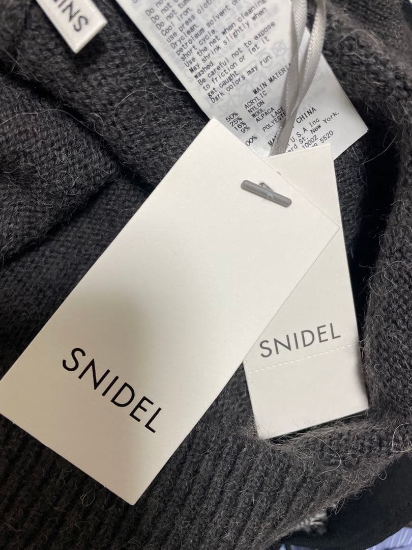 SNIDEL レーストリミングオフショルニットプルオーバー