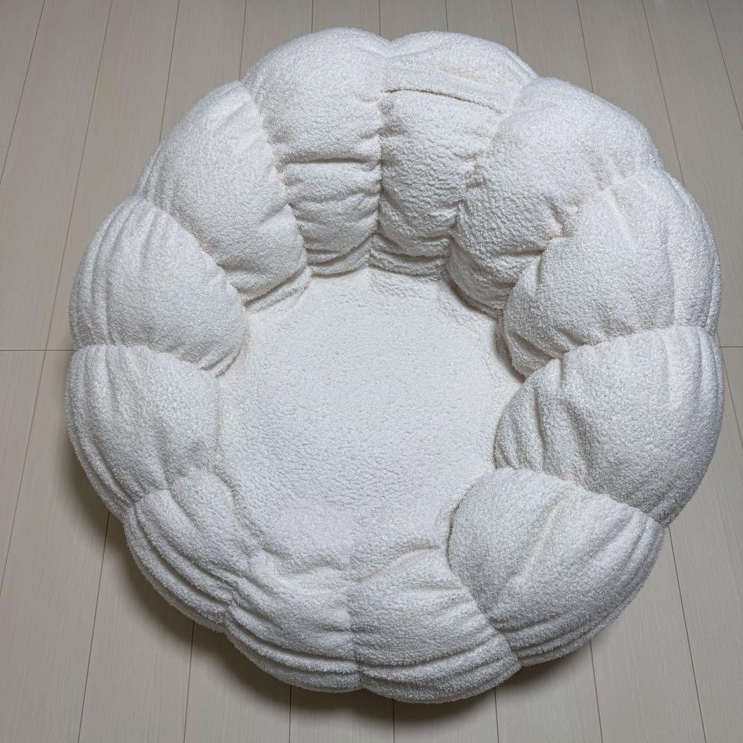 smoo ビーズクッション ホワイト 小