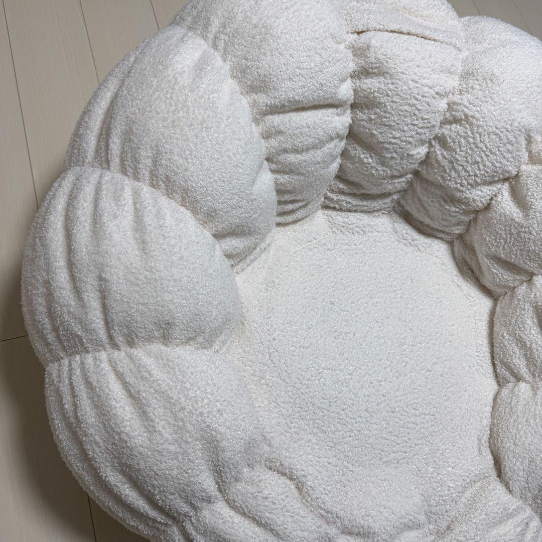 smoo ビーズクッション ホワイト 小