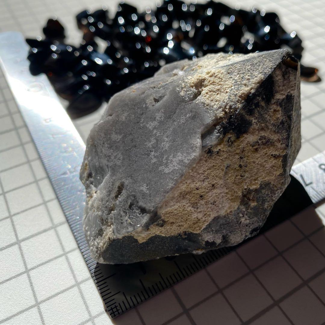 セット★ モリオン 単結晶 モリオン細石　天然石　黒水晶　チベット産