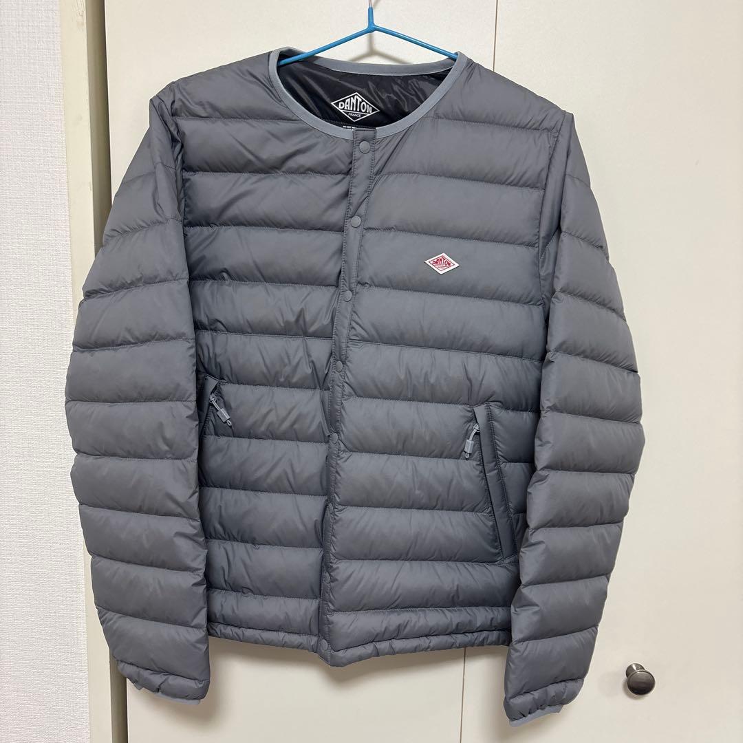 新品　DANTON グレー ダウンジャケット