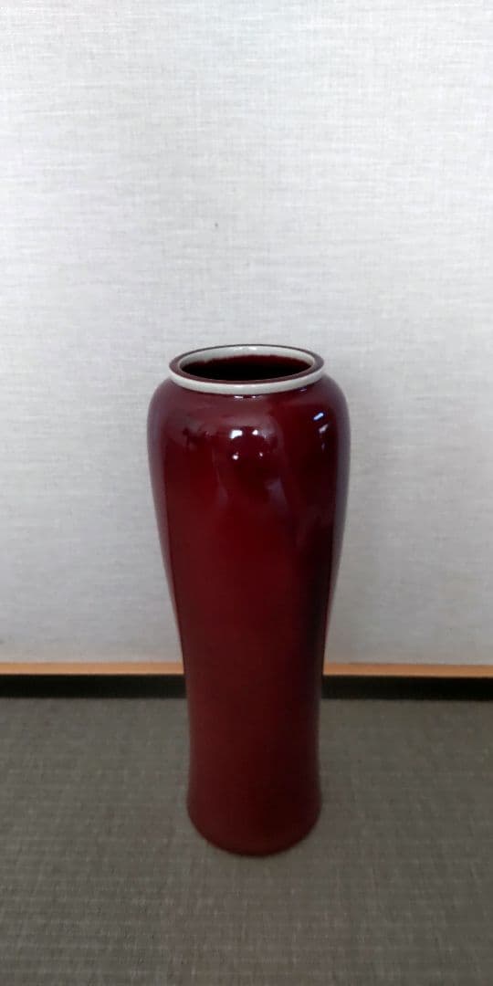 砥部焼 栖山窯 壺 H約32.0cm 花器 花挿し 花瓶