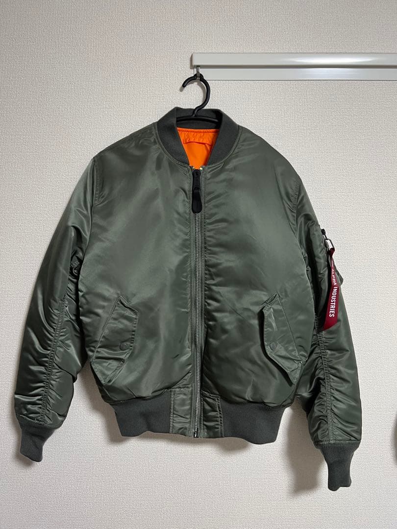 【週末セール】ALPHA MA-1 USスペック ビンテージグレー Sサイズ