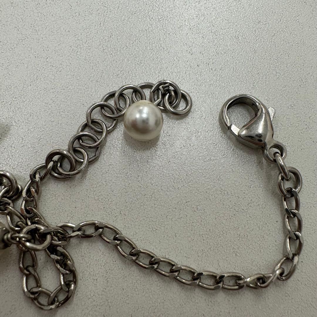 CHANEL シャネル　CCロゴ パール付きブレスレット