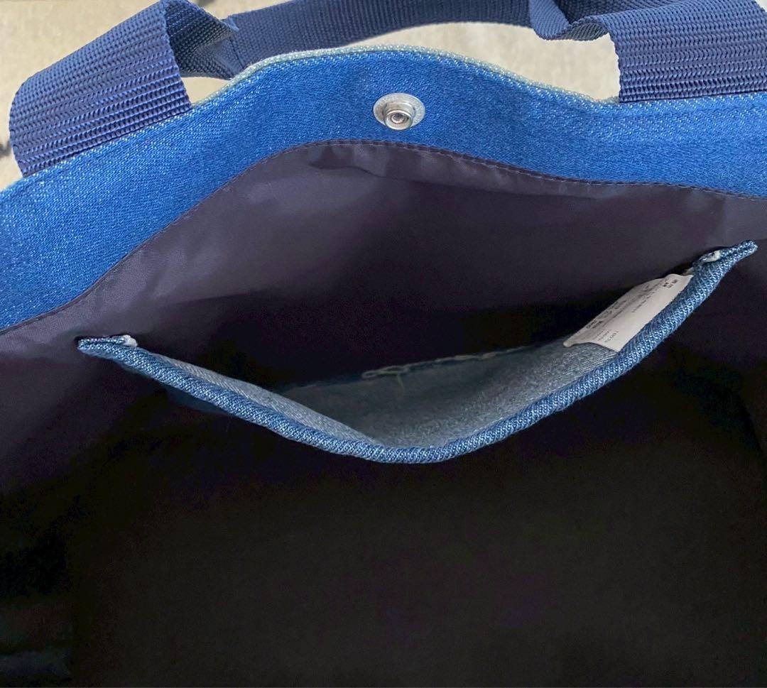 売約済！美品ハリウッドランチマーケット　HR REMAKE デニムマザーズバッグ