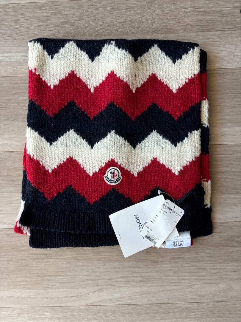 MONCLER マフラー 黒　モンクレール