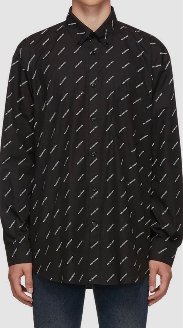 BALENCIAGA パターン入りシャツ サイズ36