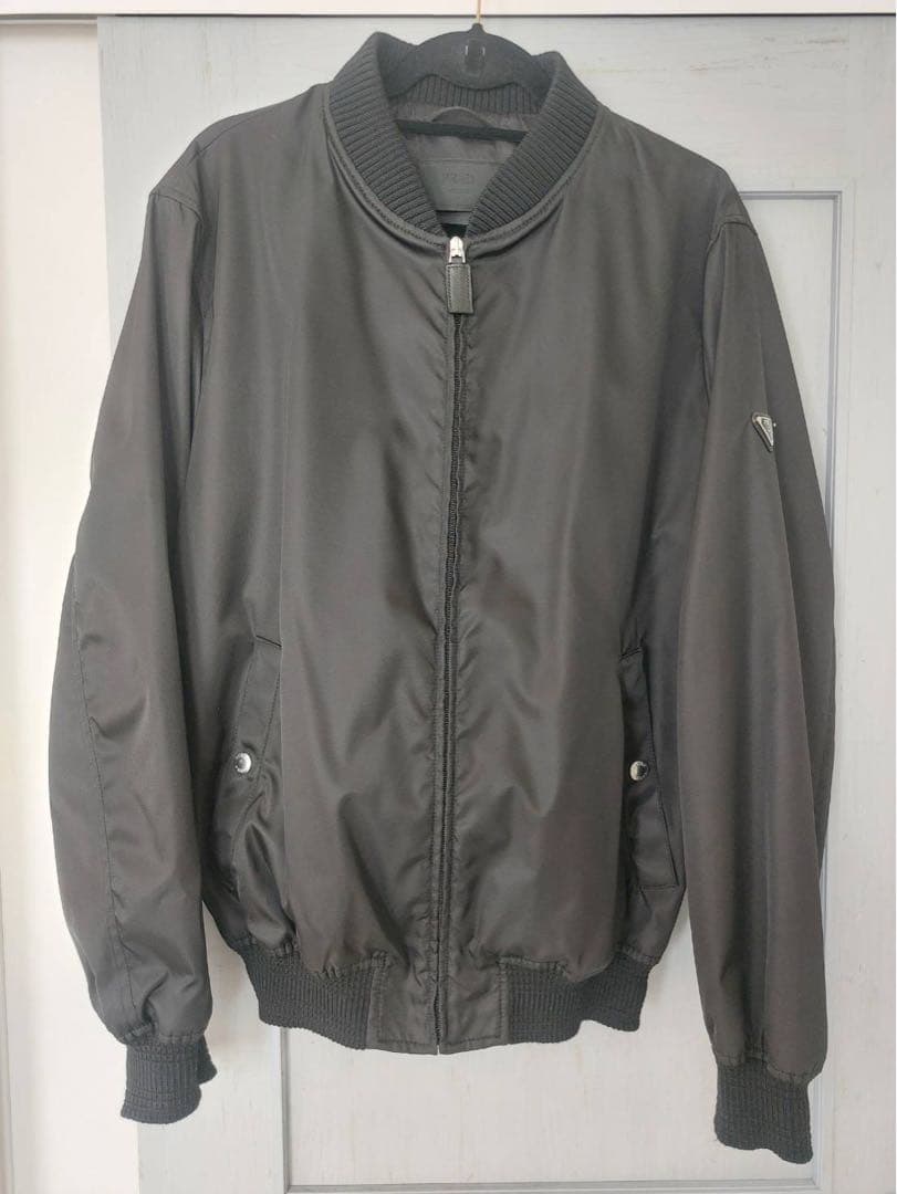PRADAプラダ ブルゾン ボンバージャケット SGH038 MA1 サイズ52