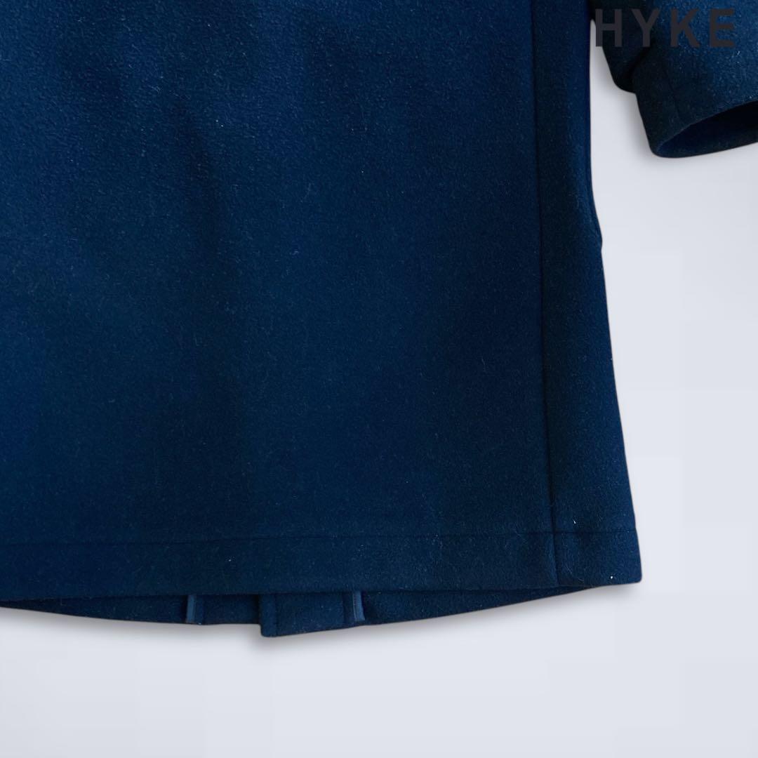 HYKE ダッフルコート　ブラック　サイズ2