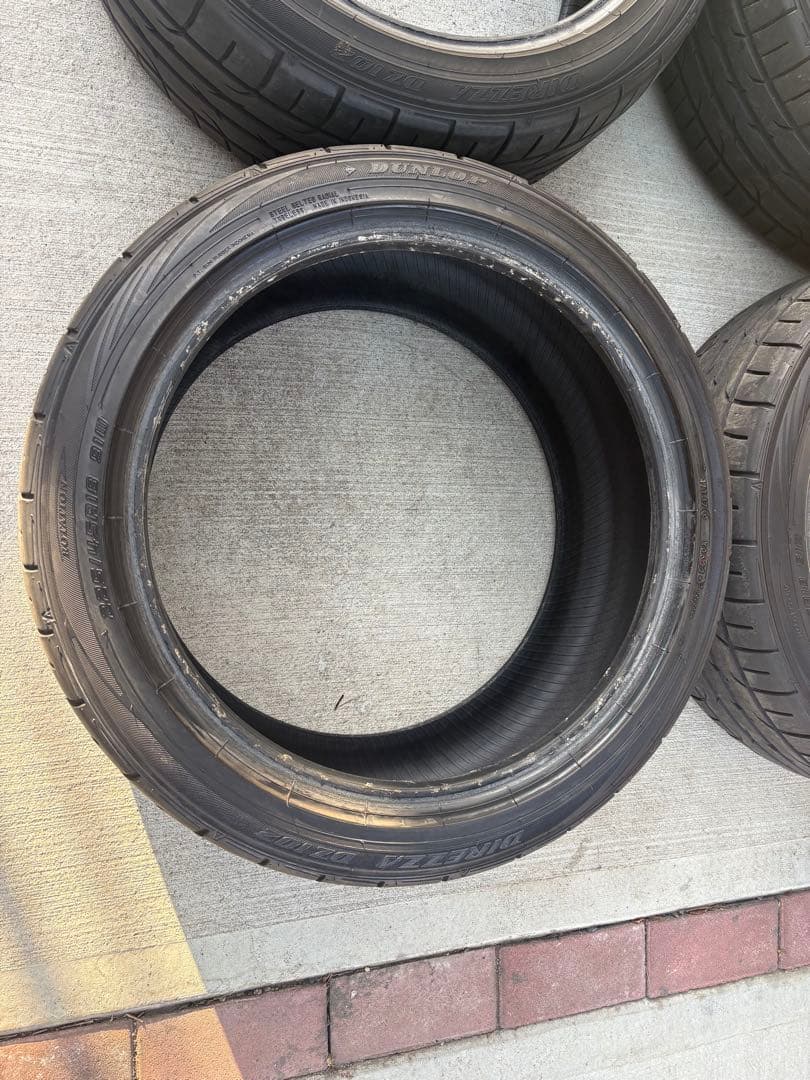 225/45R18 ダンロップ ディレッツァ DZ102 中古タイヤ4本セット