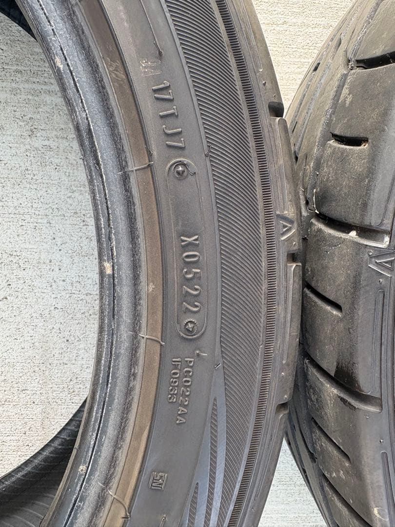 225/45R18 ダンロップ ディレッツァ DZ102 中古タイヤ4本セット