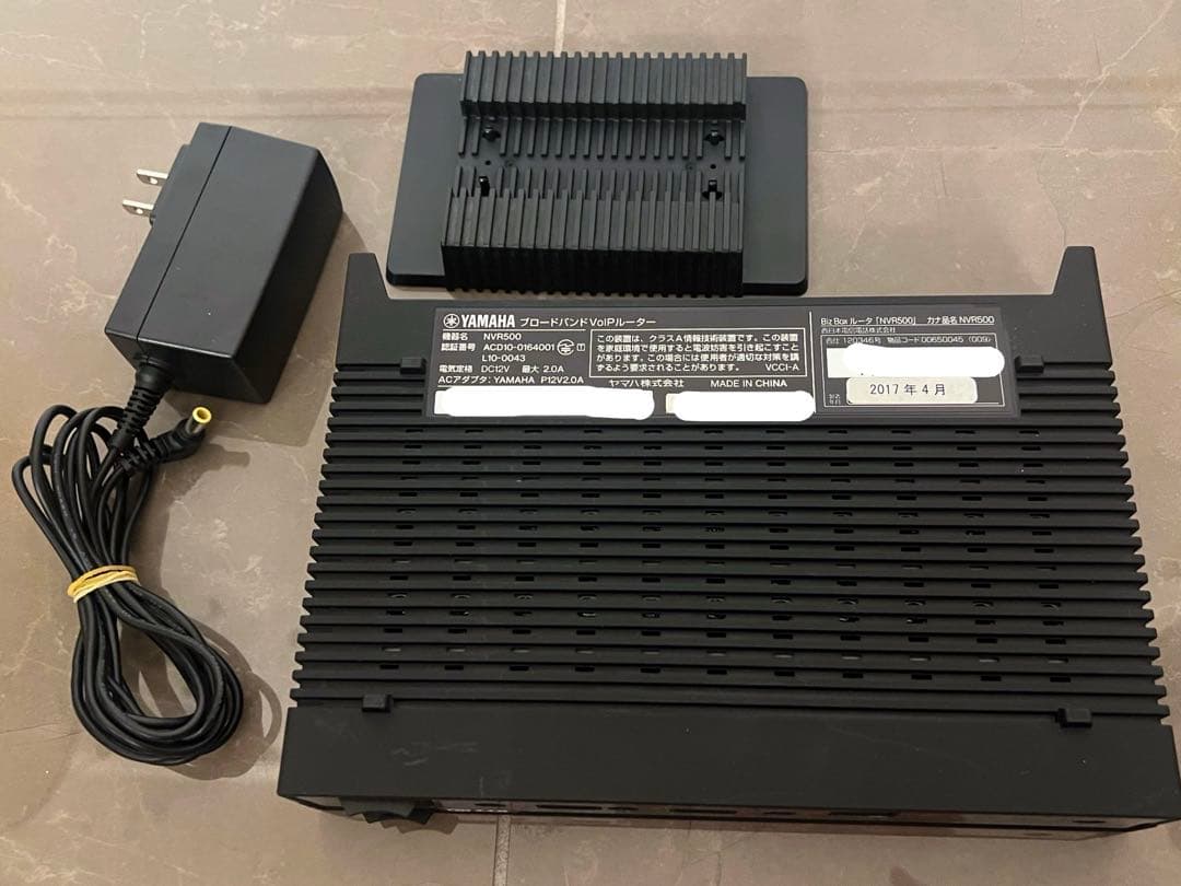 台付 ヤマハ ブロードバンド VoIPルーター NVR500