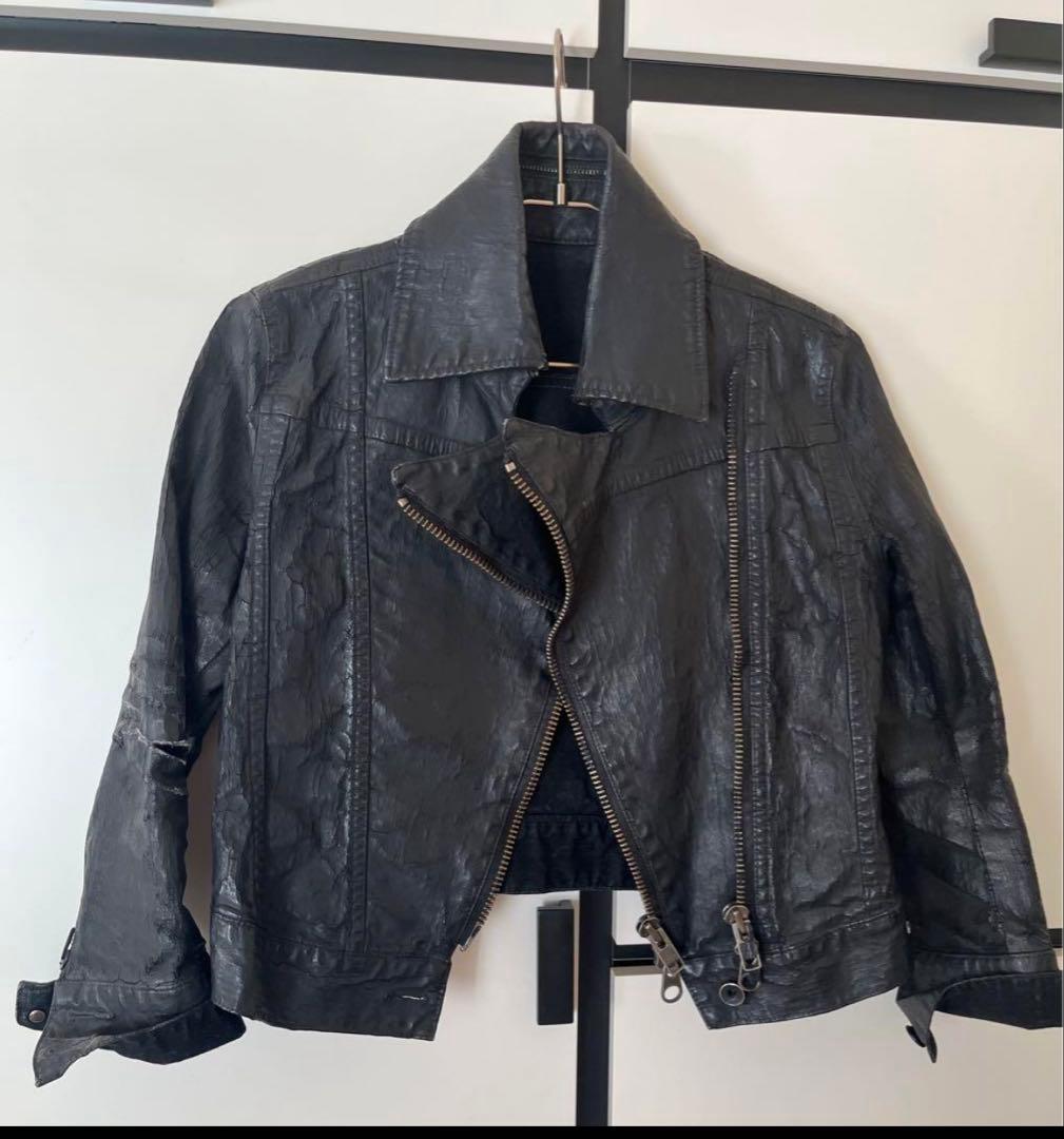 【新品未使用】希少ルグランブルー（LGB）レザージャケット調デニムジャケット　M