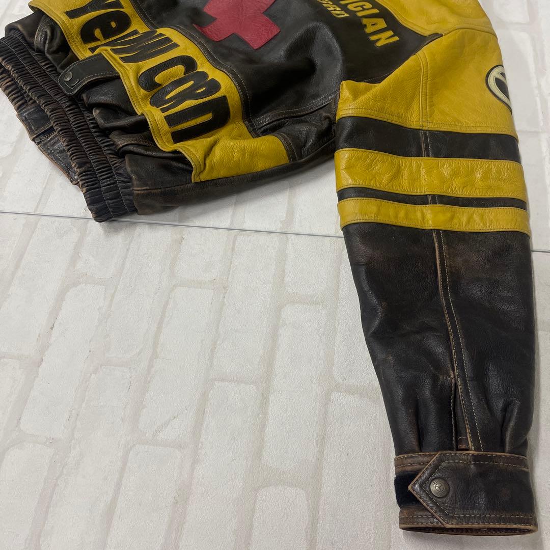 イエロー コーン YeLLOW CORn 牛革 レザー ライダース ジャケット