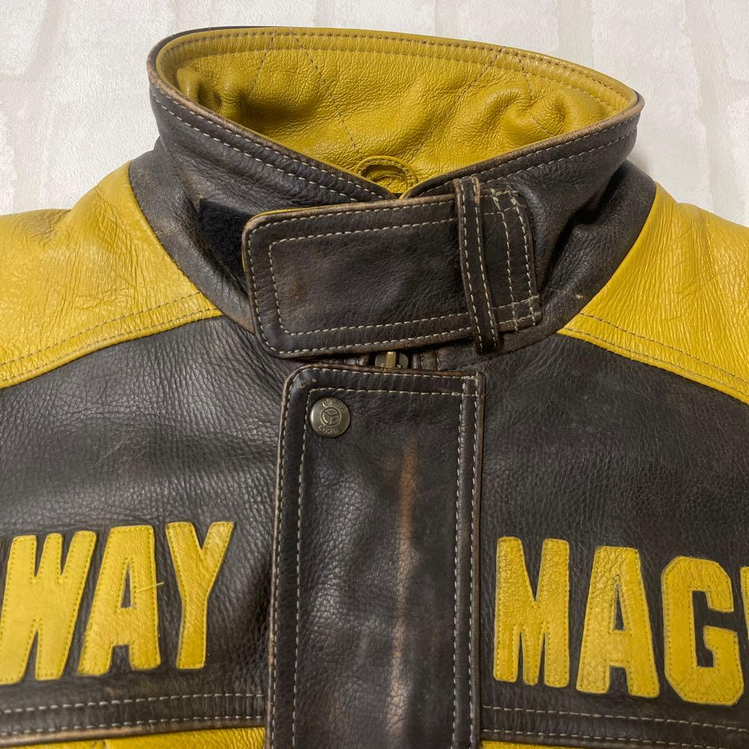 イエロー コーン YeLLOW CORn 牛革 レザー ライダース ジャケット
