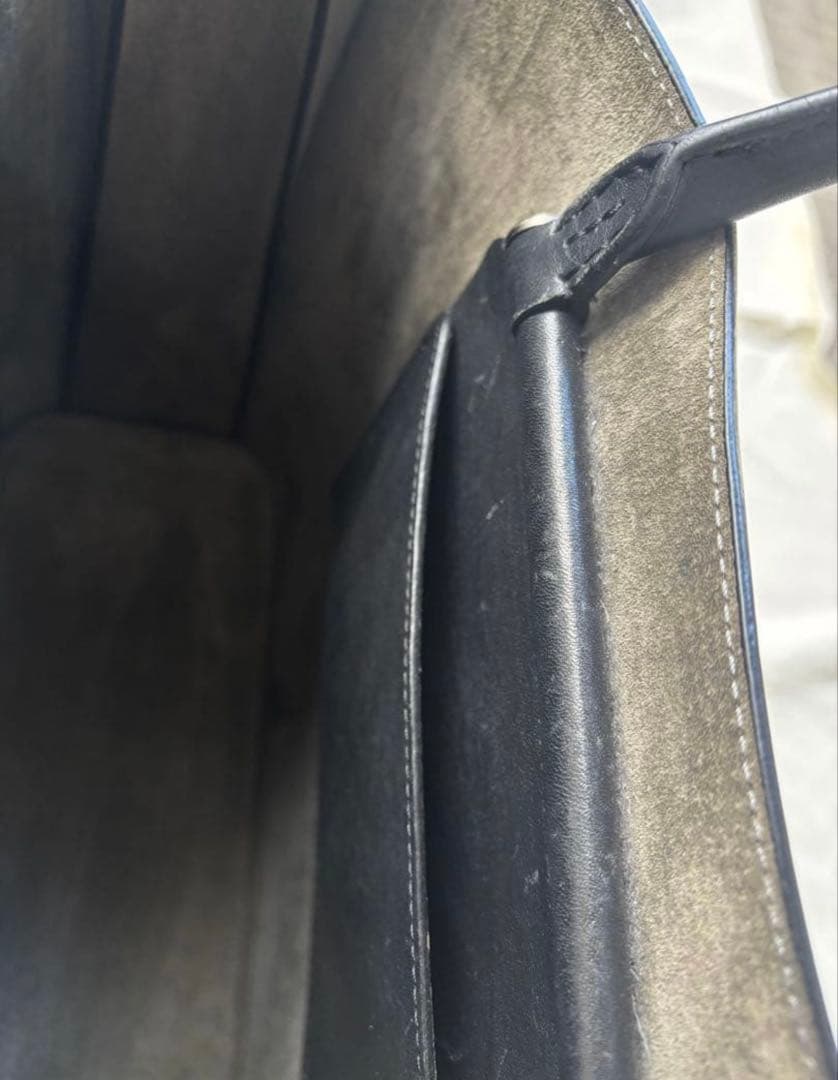 土屋鞄 ブラックヌメ トートバッグ