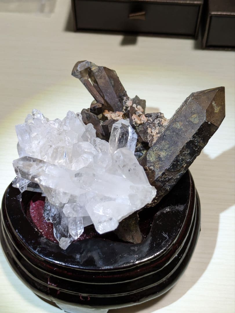 高品質✨水晶 モリオン クラスターセット