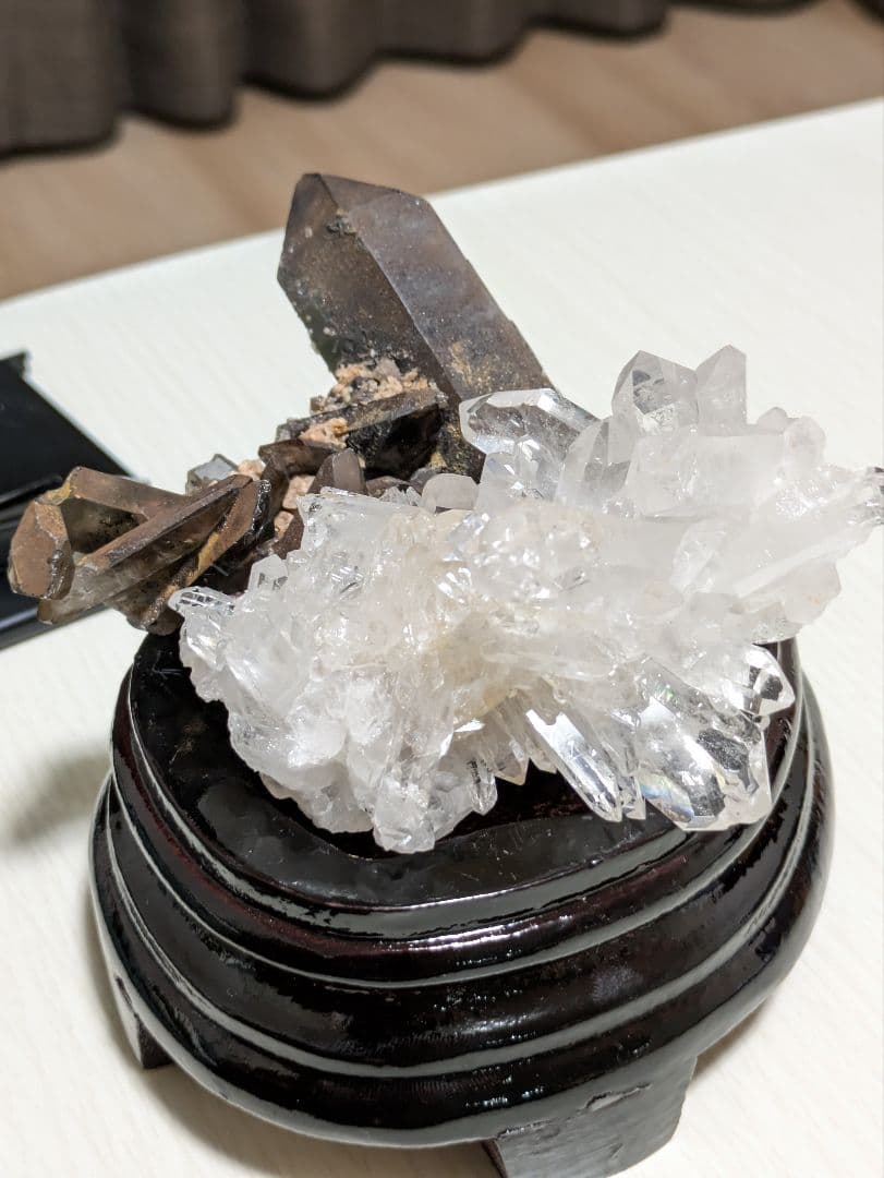 高品質✨水晶 モリオン クラスターセット