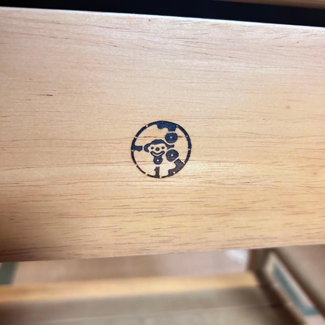 【希少】森のサーカス 木製キッチンワゴン タイルトップ キャスター付