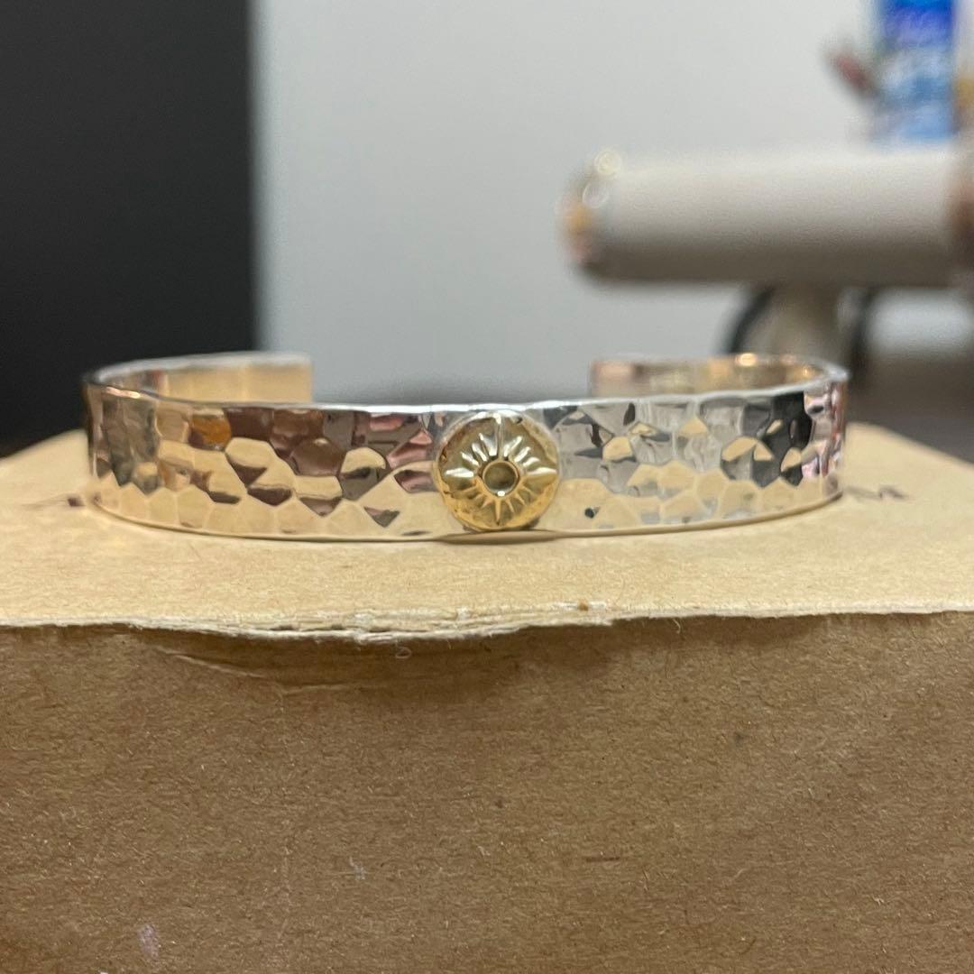 L 特大　貴重　槌目　特注　極美品　ARIZONA FREEDOM バングル