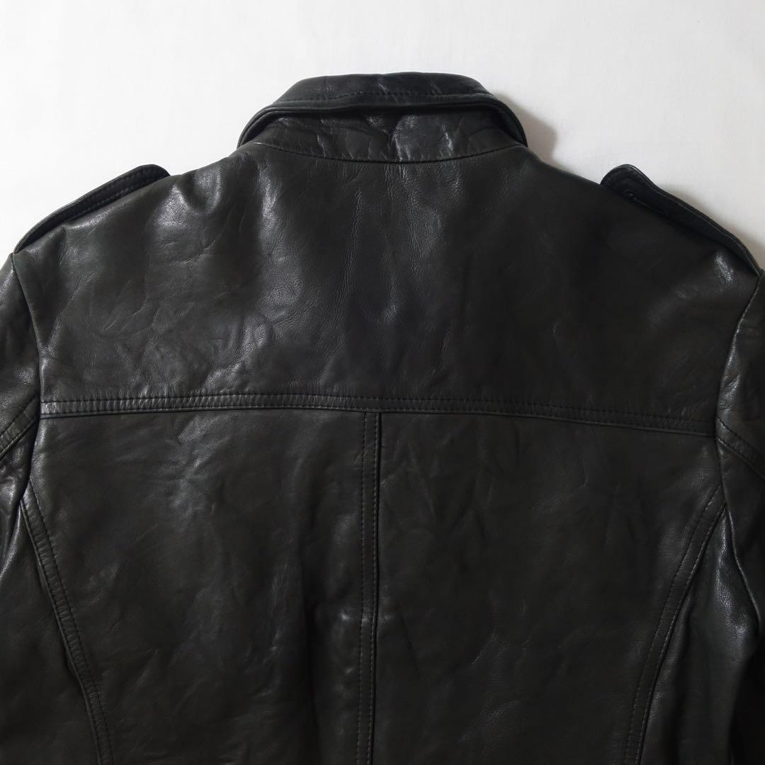 ジャケット・アウター attack the mind7 military leather jacket