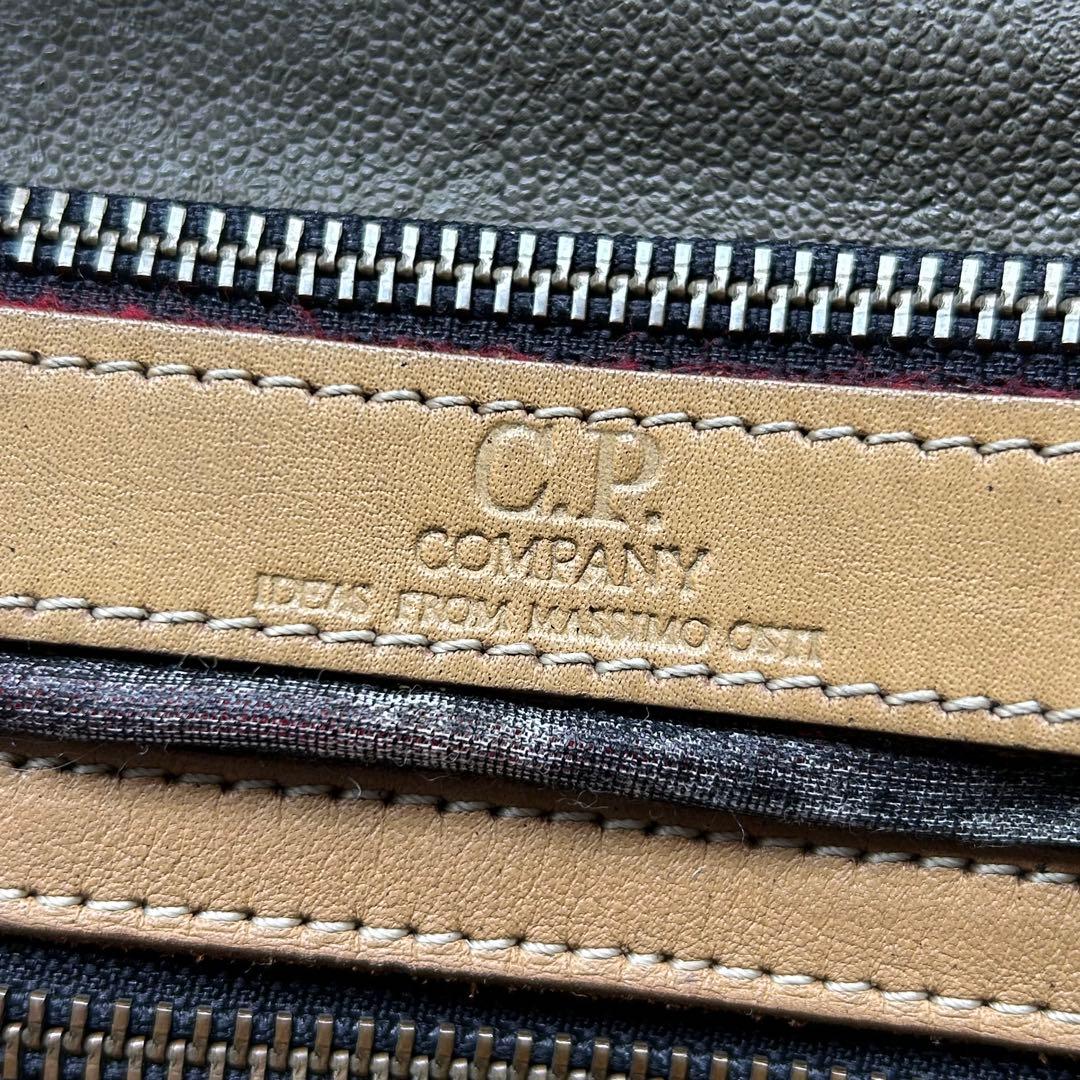 【80s 激レア】シーピーカンパニー メッセンジャーバッグ ロゴパッチ レザー