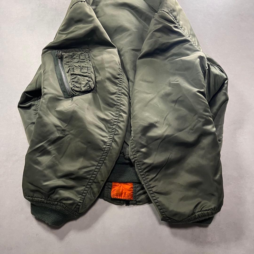 80s アルファインダストリーズ MA-1 usa 白タグ L 90s