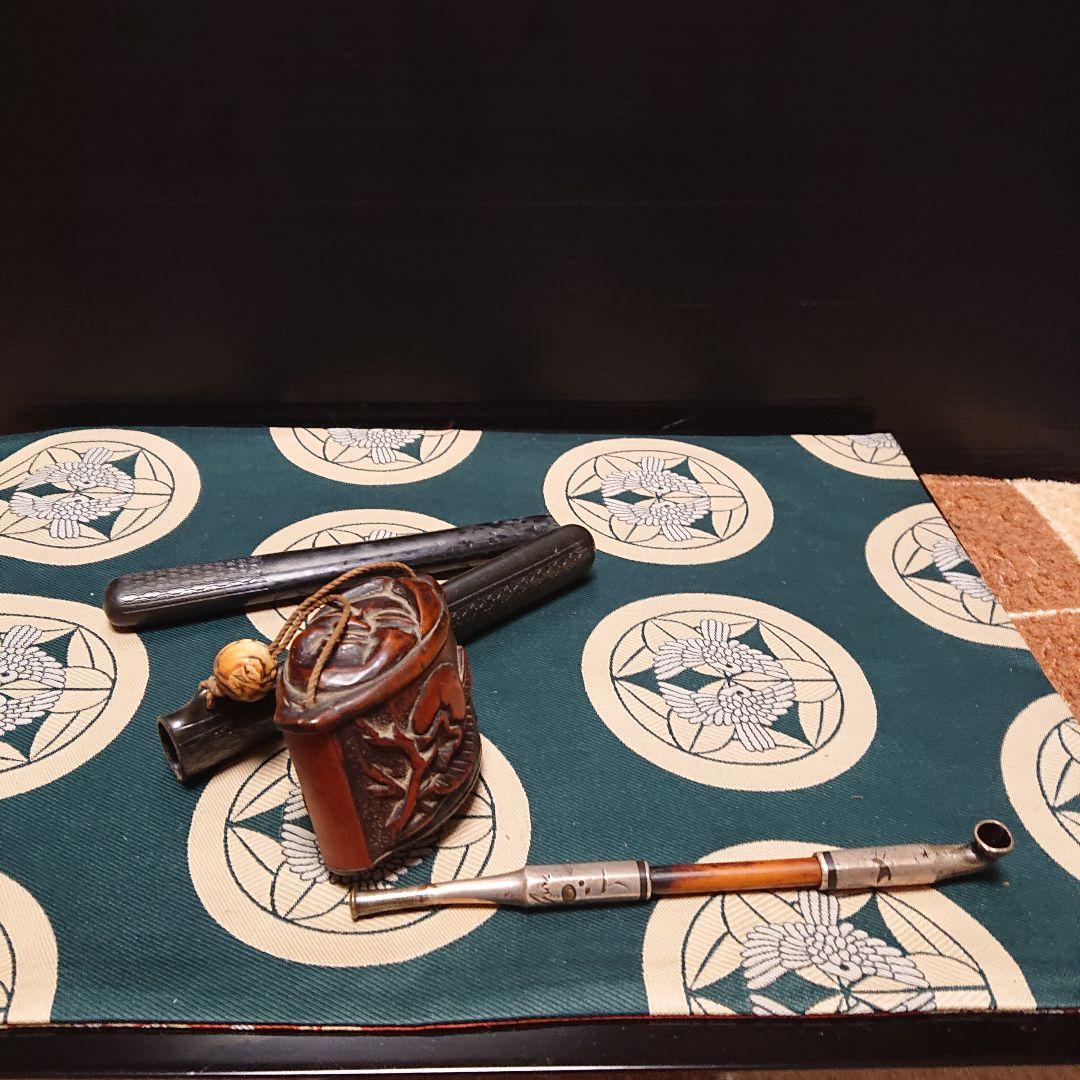 煙管ケース印あり、純銀製