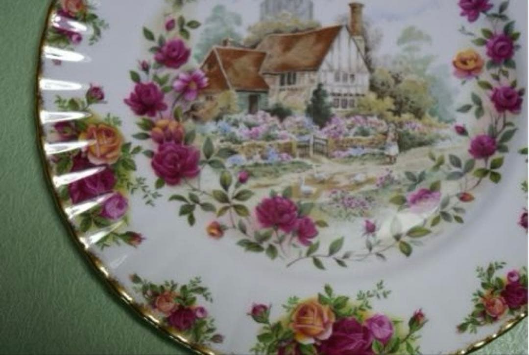 ロイヤルアルバート オールドカントリーローズコテージ 約２７センチ大皿・