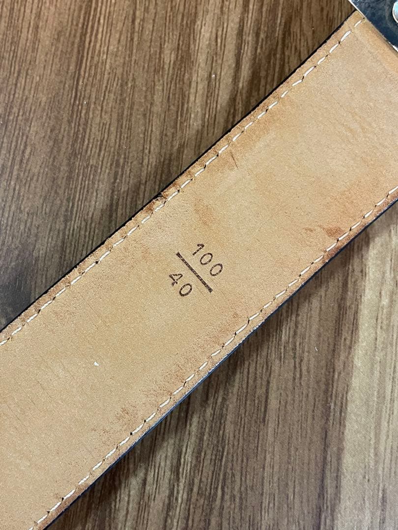 LOUIS VUITTONサンチュール クラシック エピ レザーベルト シルバー