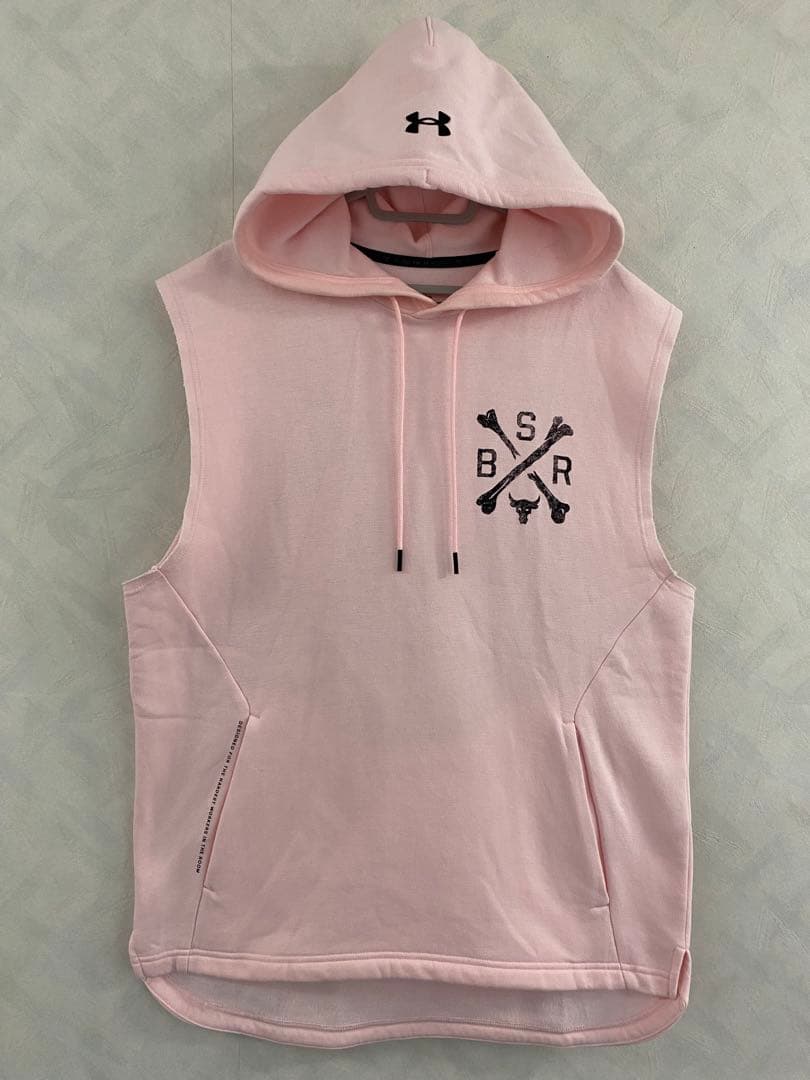 UNDER ARMOUR プロジェクト・ロック ノースリーブパーカー サイズXL