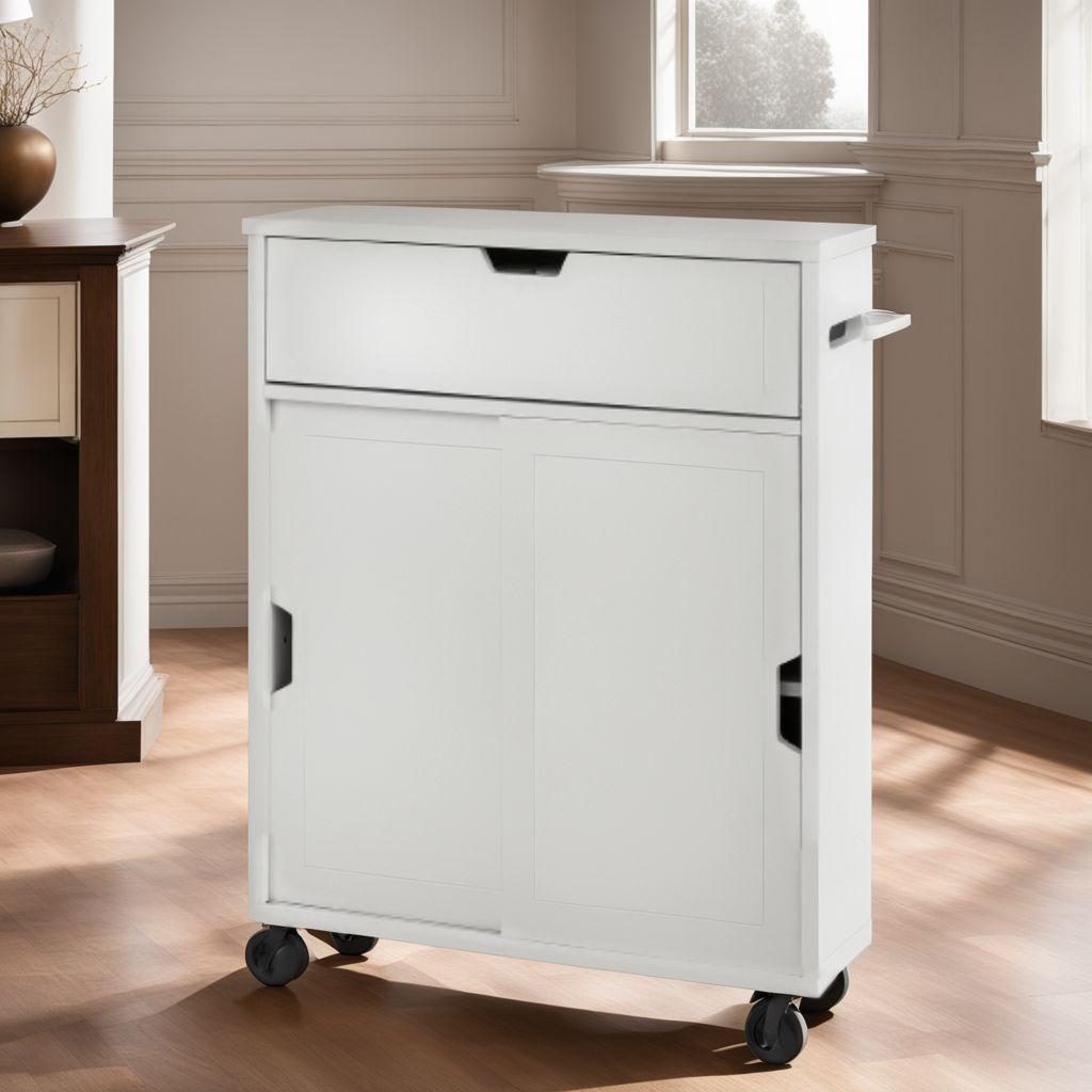 実用的な収納スペース キャスター付き スライド 北欧デザイン