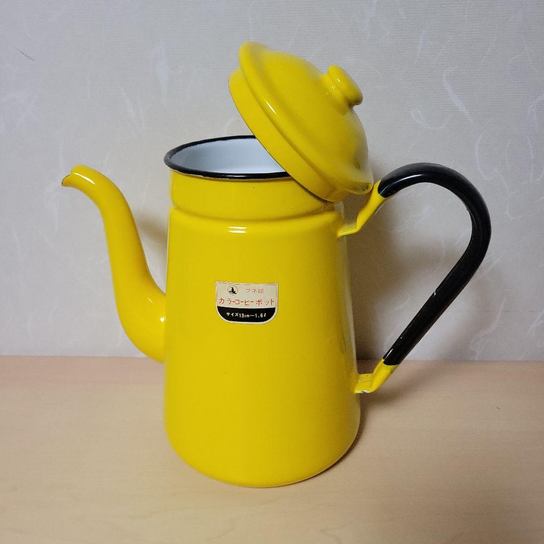 琺瑯3点セット コーヒーポット ミルクパン 蓋付き鍋 昭和レトロ ホーロー