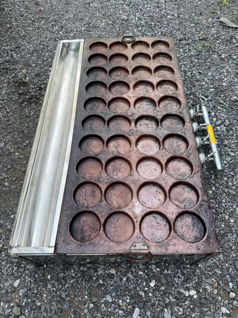 大判焼(回転焼)銅板40穴プロパンガス★イベント什器★屋台★美品