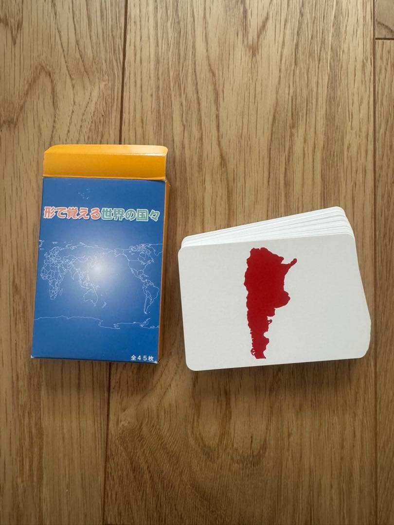 七田　しちだ　形で覚える世界の国々 CD教材　フラッシュカード　世界地図