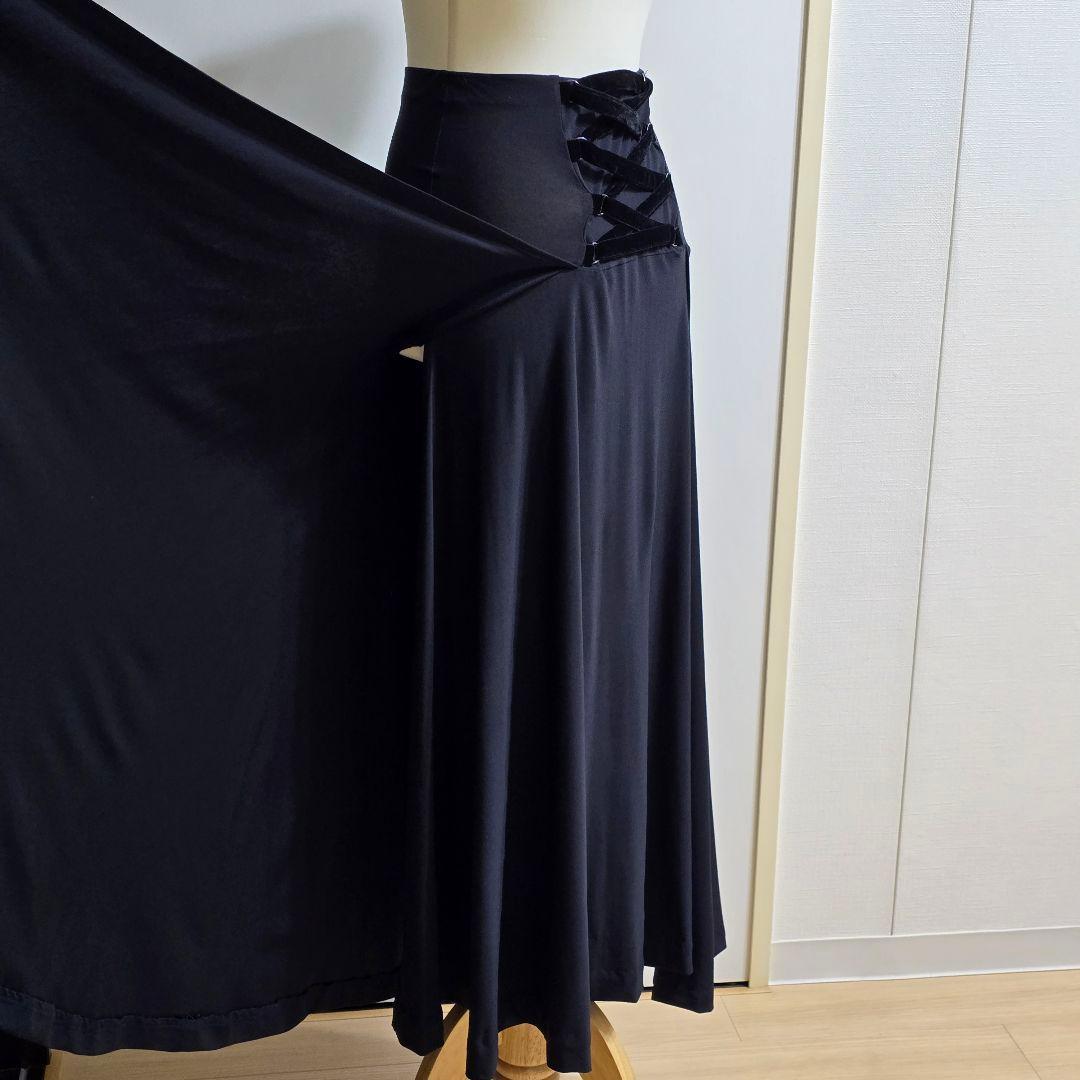 ESPEN SALBERGエスパン社交 ダンススカート Sベルベット紐デザイン