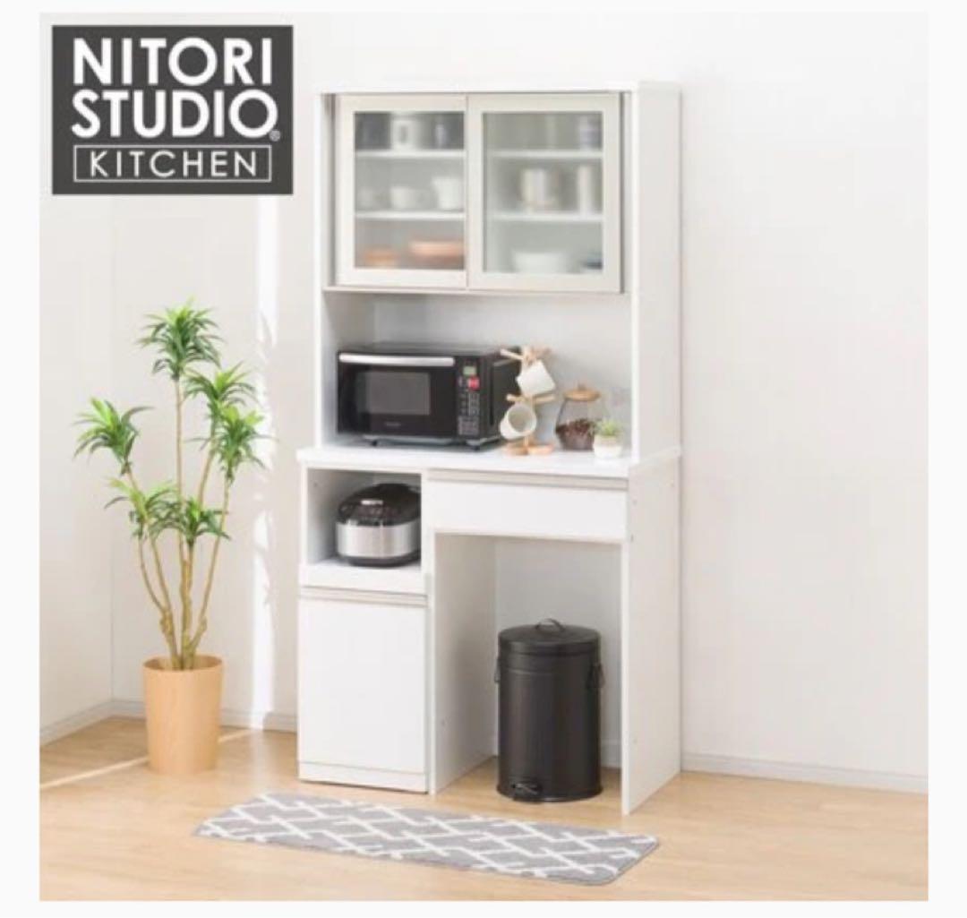 【11/29-12/2発送】NITORI（ニトリ）食器棚（リガーレ）