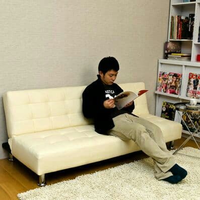 OPERA　コンパクトソファベッド　BK/BR/IV