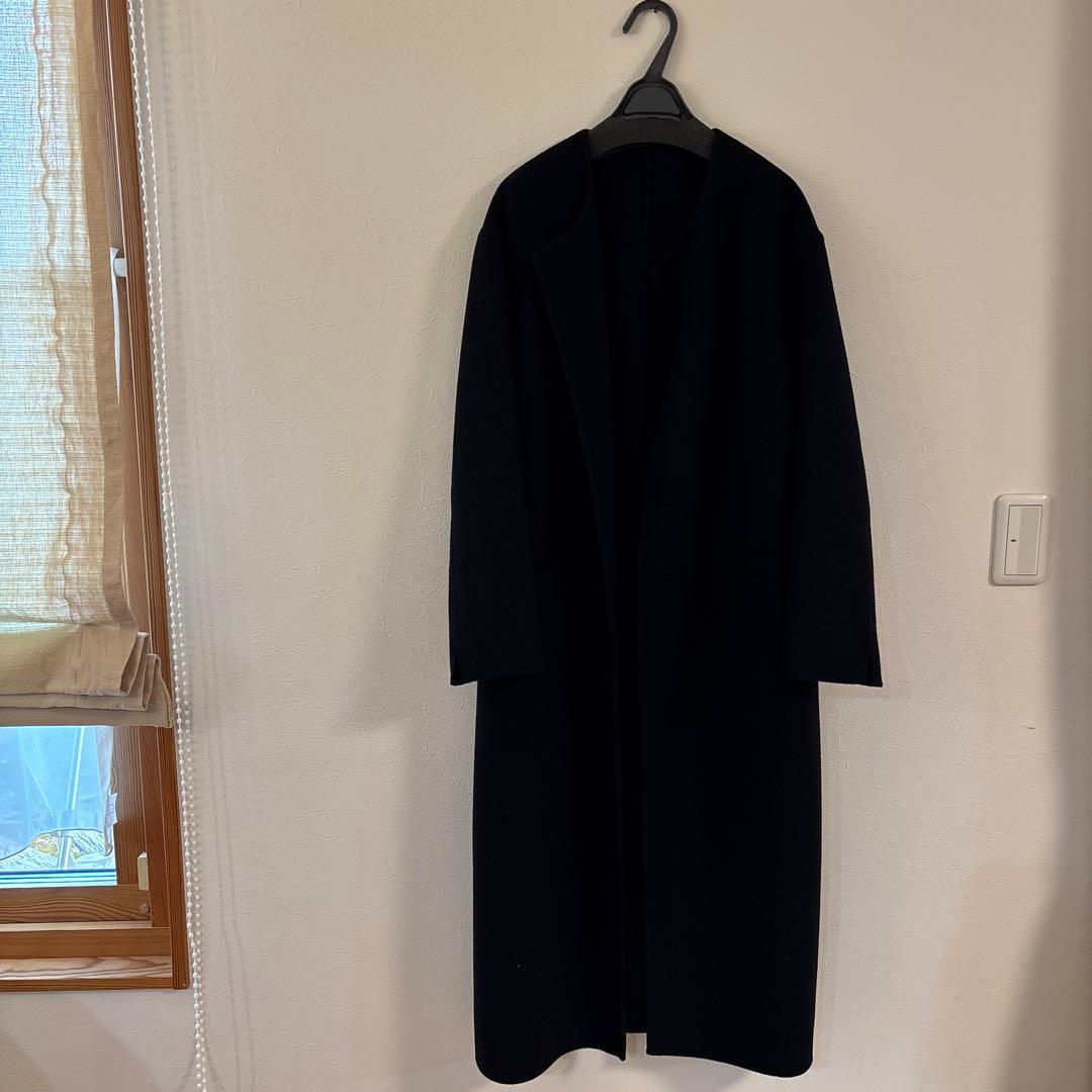 Deuxieme Classe リバーロングノーカラーコート　38