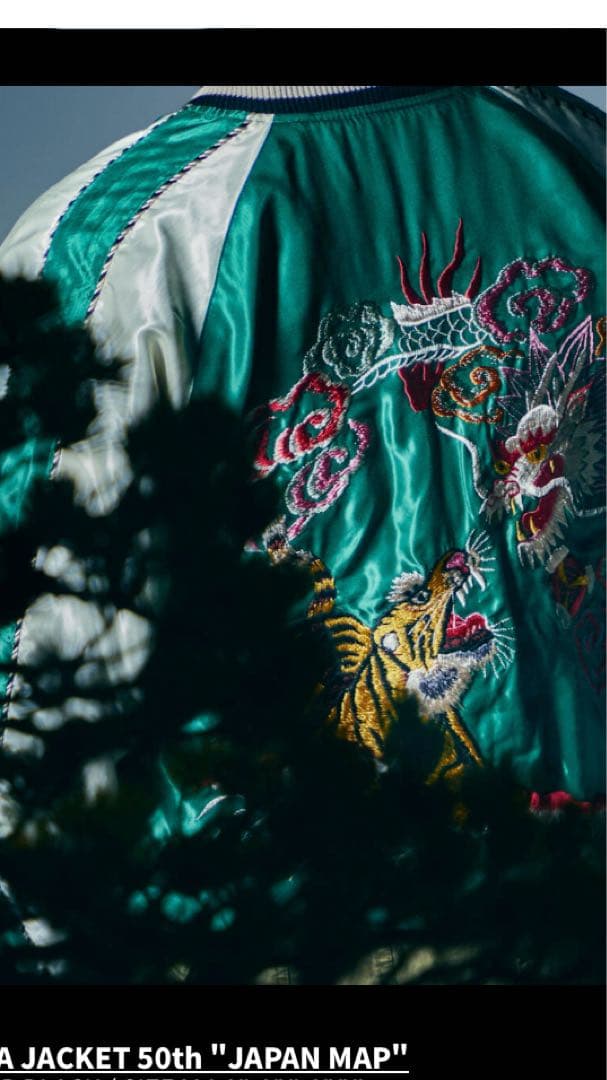 RVU0225AVIREX50THANNIVERSARYスカジャン