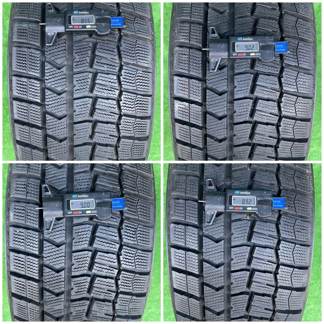 215/55R16 ダンロップWM02スタッドレス 4本 22年製 アルファード