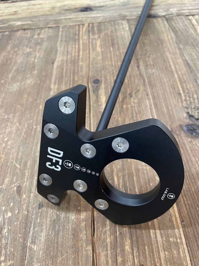 LABゴルフ　DF3 パター 黒 ヘッドカバー付き