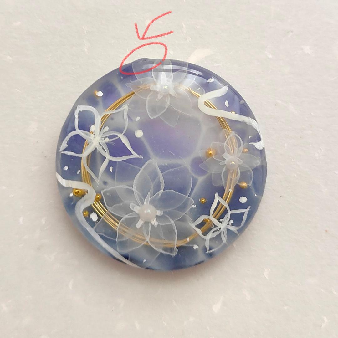 【857】ハンドメイド　レジン　ヘアゴム　ポニーフック