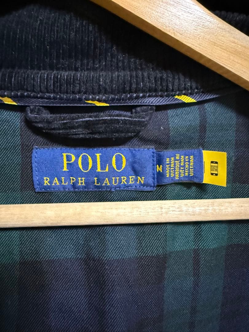 Polo RalphLaurenコーデュロイ ジップアップジャケット ネイビー