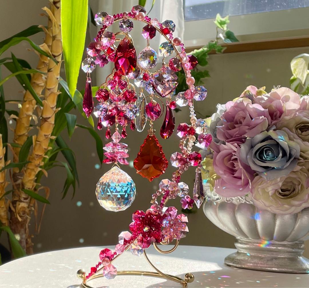 サンキャッチャー スワロフスキー 8558 40mmブルーAB