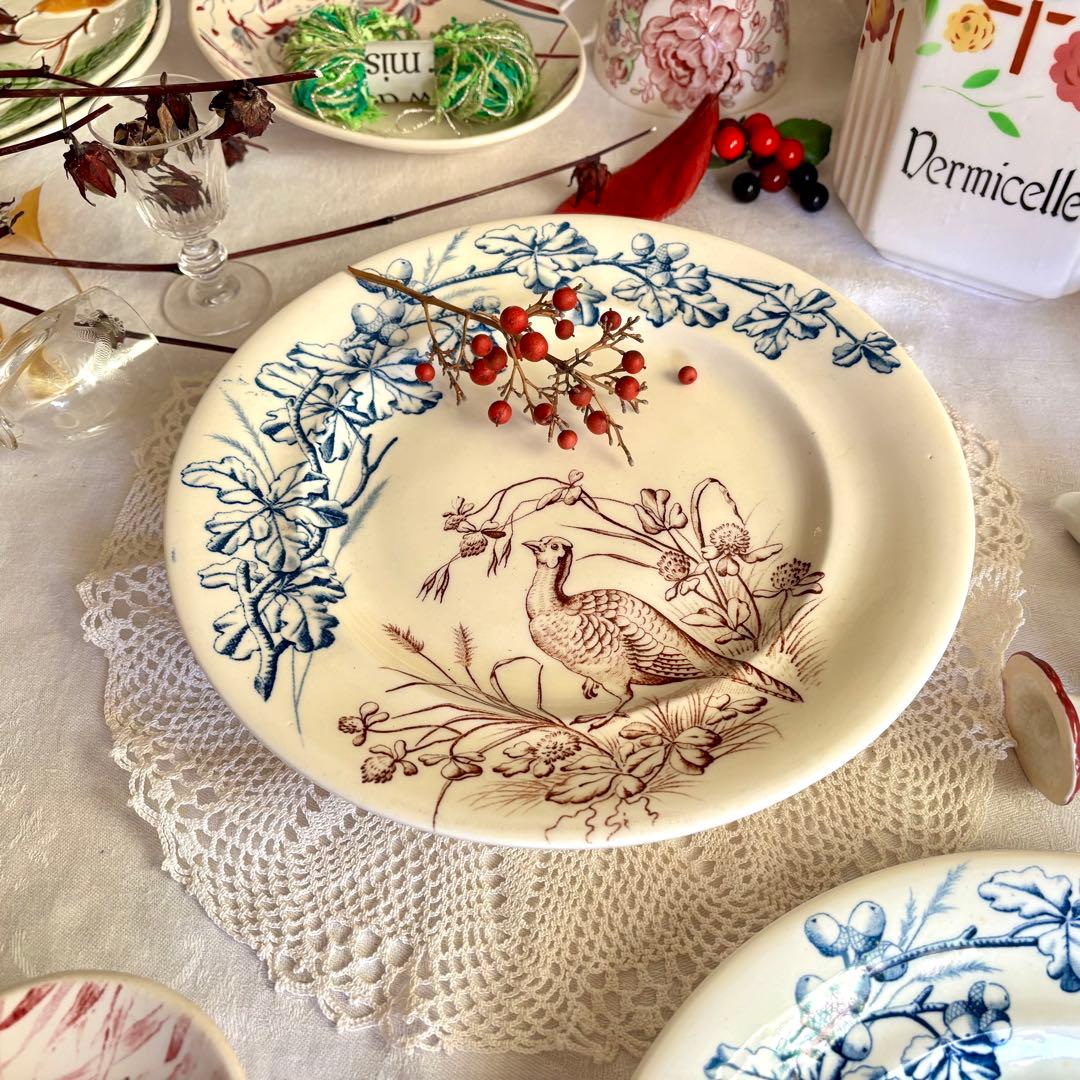 フランスアンティーク˚✧₊ クレールフォンテーヌꕤ︎︎ 鳥さんコンポティエꕤ︎︎ レア✧