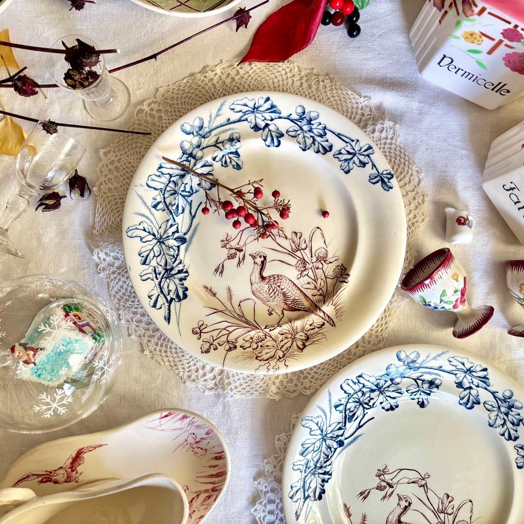 フランスアンティーク˚✧₊ クレールフォンテーヌꕤ︎︎ 鳥さんコンポティエꕤ︎︎ レア✧