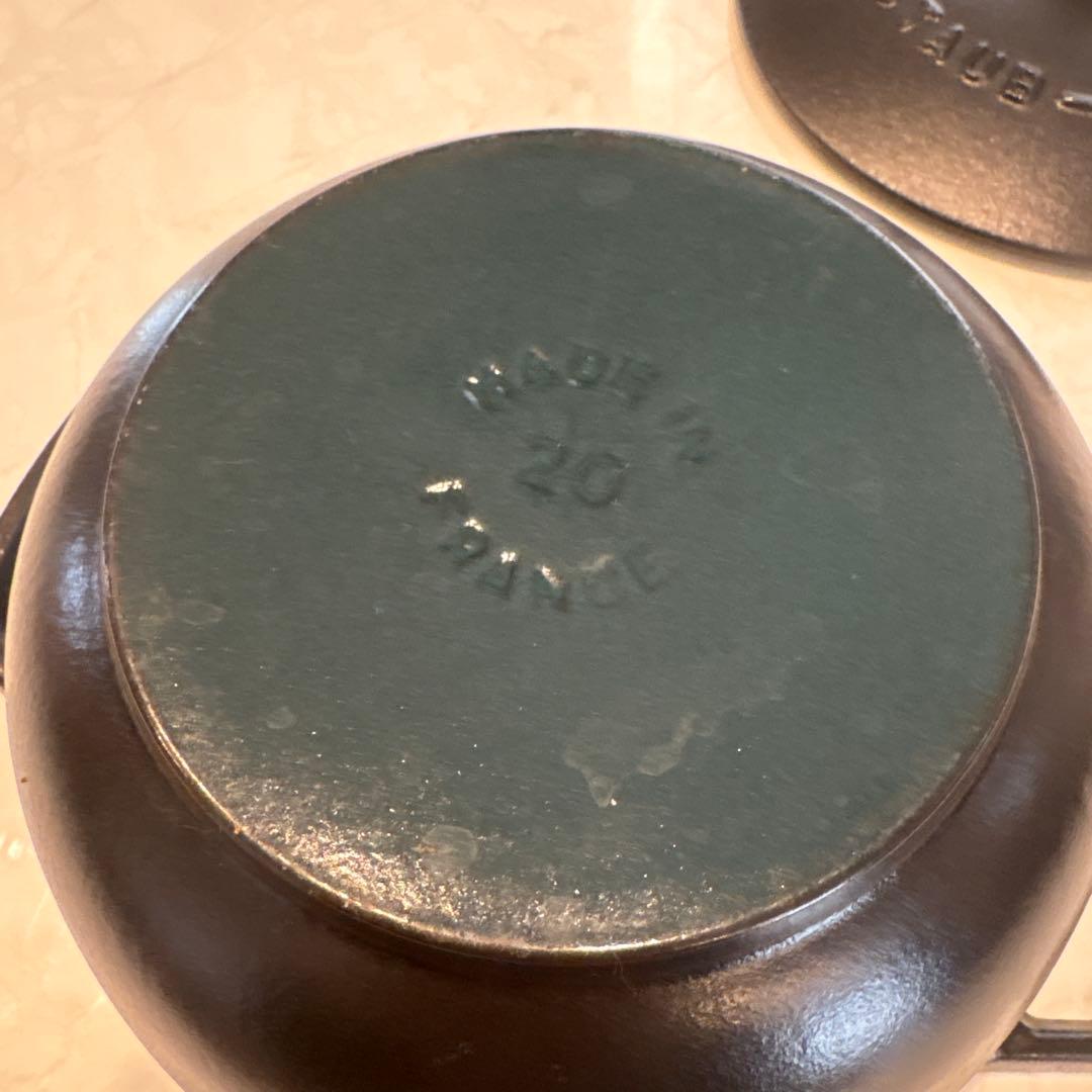 ストウブ　ワナベＬ　20 ワナベ　staub ワナベ　Ｌ　ブラック