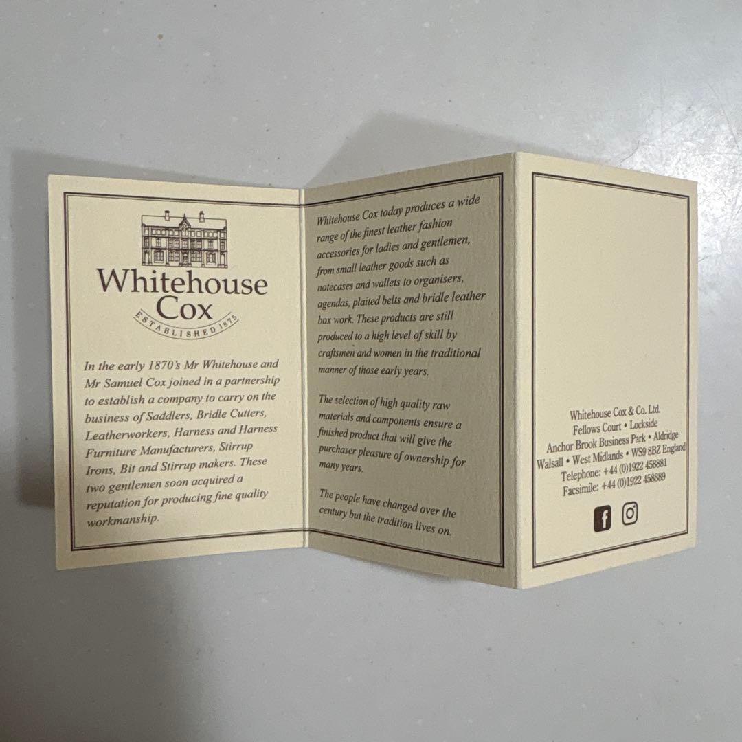 Whitehouse Cox 黒 ブライドルレザー ケース